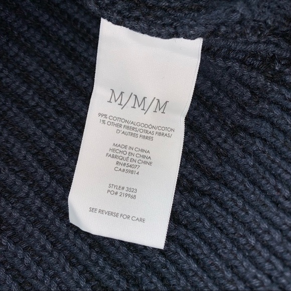 CAbi Navy Pursuit Snap Front Cardigan Sweater size Medium - Picture 7 of 8